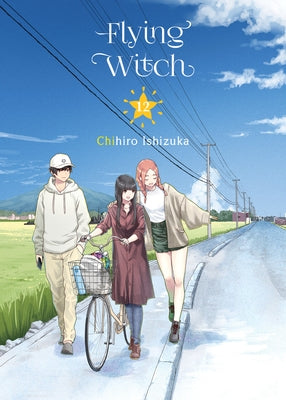 Flying Witch 12 paperback by Vertical Comics featuring a colorful cover with anime-style illustration of a young witch.