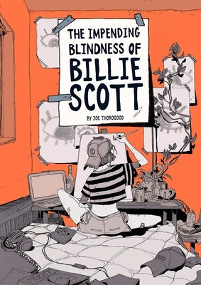Paperback of The Impending Blindness of Billie Scott by Avery Hill Publishing, showing the book cover with illustrative artwork.
