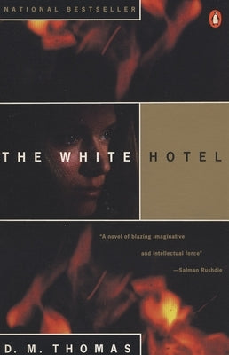 Paperback copy of The White Hotel novel by Penguin Publishing Group featuring the book cover with white and black design.