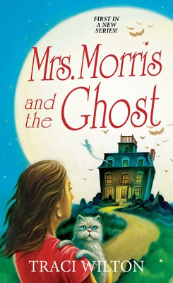 Mass market paperback of "Mrs. Morris and the Ghost" by Kensington Publishing, showing the book cover with ghostly illustrations.