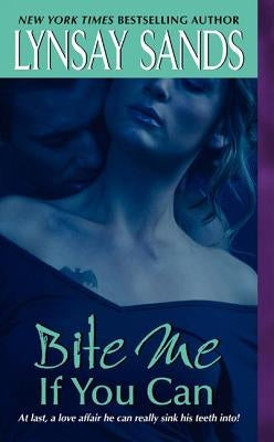 Mass market paperback of "Bite Me If You Can" by Avon Books, featuring a vampire-themed cover with dark, gothic artwork.
