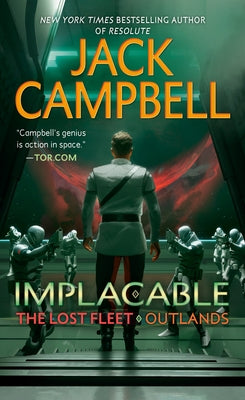 Cover image of the mass market paperbound novel "Implacable" by Ace Books, featuring a dark, intense design with bold typography.