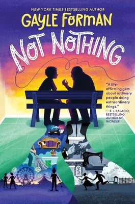 Paperback book titled "Not Nothing" by Aladdin Paperbacks featuring a colorful cover with abstract artwork.