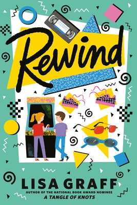 Paperback of Rewind by Penguin Young Readers Group, showing the book cover with colorful artwork and title text.