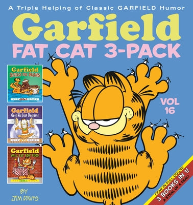 Garfield Fat Cat 3-Pack paperback books by Random House Worlds featuring the iconic orange comic strip cat on the covers.
