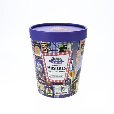 50 Must-See Musicals Bucket List 1000-Piece Puzzle Other Ridley's Games