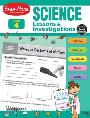 Science Lessons and Investigations, Grade 4 Teacher Resource Paperback Evan Moor Educational Publishers