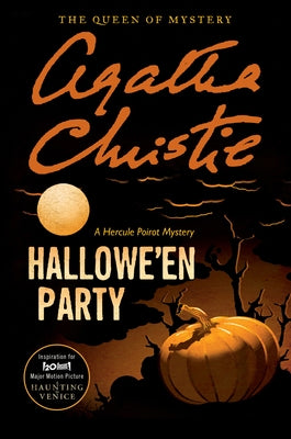 Paperback of Hallowe'en Party by William Morrow & Company, featuring spooky-themed cover art related to a haunted Venice.
