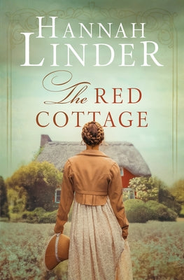 Paperback of The Red Cottage novel by Barbour Fiction, showing a cozy cottage scene on the cover.