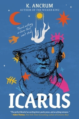 Paperback of "Icarus" by HarperCollins featuring the book cover with blue and gold artwork.