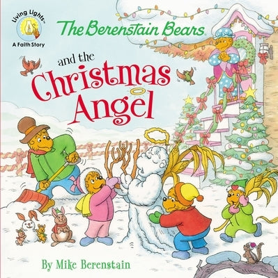 Paperback of The Berenstain Bears and the Christmas Angel by Zonderkidz featuring colorful cover art with Bear family and festive holiday scene.