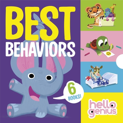 Paperback Hello Genius Best Behaviors Box by Capstone Editions featuring colorful illustrations and educational activities.