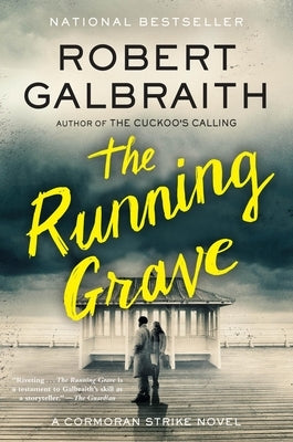 Paperback of The Running Grave: A Cormoran Strike Novel by Mulholland Books, featuring the book cover with title and author details.