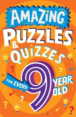 Red Shed paperback puzzles and quizzes book for 9-year-olds featuring colorful pages and engaging brain teasers for kids.