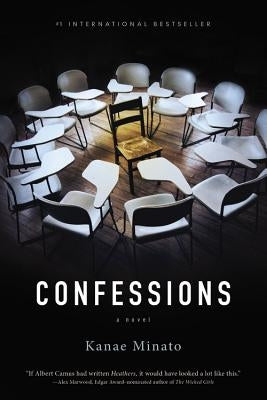 Paperback of "Confessions" by Mulholland Books, featuring the book cover with title and author details.