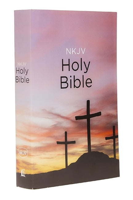 Thomas Nelson NKJV Value Outreach Bible in paperback, open to display readable text and durable cover design.