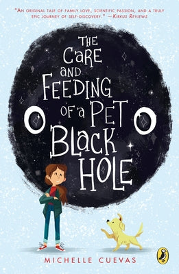 Paperback copy of The Care and Feeding of a Pet Black Hole by Rocky Pond Books, featuring a colorful cover illustration.