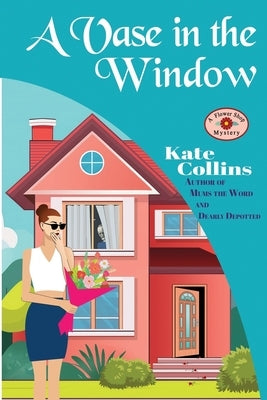 Paperback copy of "A Vase in the Window" flower shop mystery novel by Independently Published, showing the book cover.