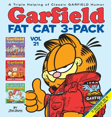 Garfield Fat Cat 3-Pack paperback books by Random House Worlds featuring humorous Garfield comic covers.