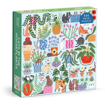 Cats in the Houseplants 500 Piece Puzzle Other Galison