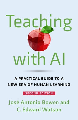 Paperback book titled "Teaching with AI" by Johns Hopkins University Press, featuring a cover with a modern design on AI in education.