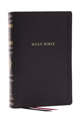 Black leather-like RSV Personal Size Bible with cross references from Thomas Nelson, part of the Sovereign Collection.
