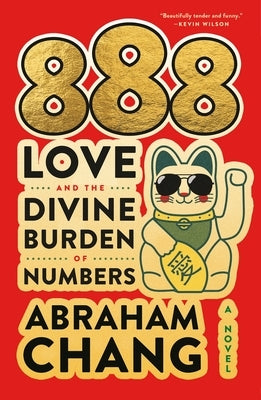 Paperback of "888 Love and the Divine Burden of Numbers" by Flatiron Books, showing the book cover with title and author.