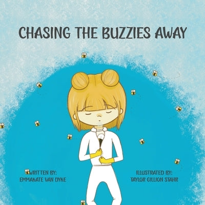 Paperback of Chasing the Buzzies Away by Everimagine Books, showing the book cover with colorful illustrations.