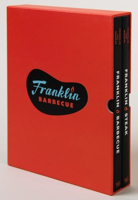 The Franklin Barbecue Collection boxed set featuring two paperback books on barbecue and steak by Ten Speed Press
