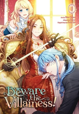Paperback of Beware the Villainess! Vol. 1 manga by Ize Press, featuring cover art with colorful character illustrations.