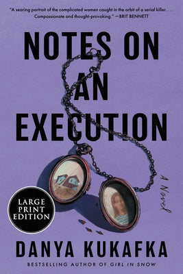 Large print paperback of "Notes on an Execution" by William Morrow featuring the book cover with title and author text.
