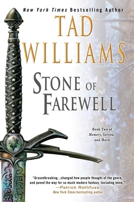 Paperback copy of The Stone of Farewell by Daw Books featuring the book cover with title and author details.