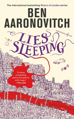 Mass market paperbound copy of Lies Sleeping by Daw Books featuring a dark, atmospheric cover with mysterious artwork.