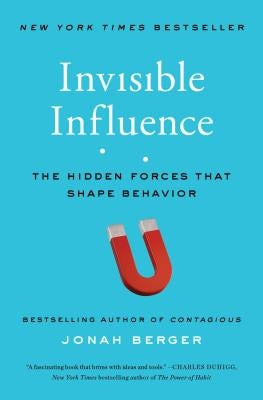 Paperback of Invisible Influence by Simon & Schuster showing the book cover with title and author text.