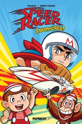 Paperback of Speed Racer Adventures Vol. 1 by Papercutz, featuring colorful comic book cover with Speed Racer in action.