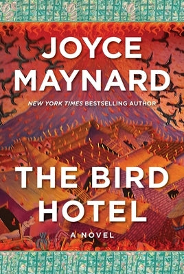 Paperback of The Bird Hotel by Arcade Publishing, showing the book cover with colorful bird illustrations and title text.