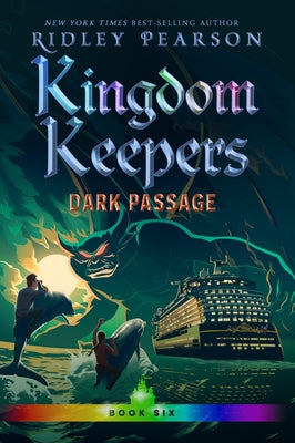 Paperback of Kingdom Keepers VI: Dark Passage by Disney Hyperion featuring the book cover with dark and mysterious artwork.