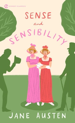 Mass market paperback of "Sense and Sensibility" by Signet Book, showing the book cover with classic design and title.