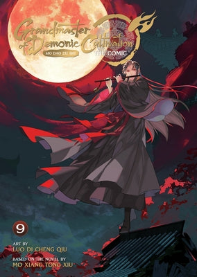 Paperback of Grandmaster of Demonic Cultivation: Mo DAO Zu Shi Vol. 9 comic by Seven Seas featuring colorful cover art and Chinese manga style.