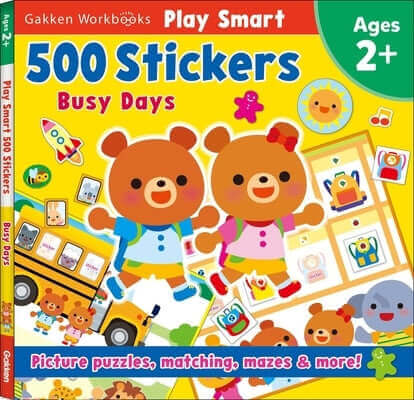 Play Smart 500 Stickers Busy Days Paperback Gakken