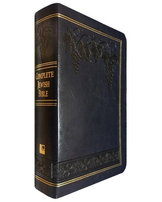 Giant print Complete Jewish Bible by David H. Stern, open to pages with Hebrew and English text, published by Messianic Jewish Publishers.