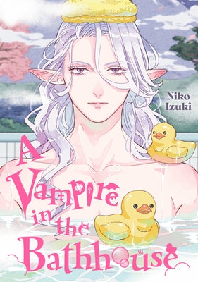 Paperback of "A Vampire in the Bathhouse" by Kodansha Comics, featuring vibrant cover art with vampire characters in a bathhouse setting.