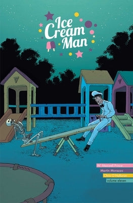 Paperback copy of Ice Cream Man Volume 11 Horror comic by Image Comics, featuring horror-themed cover art.