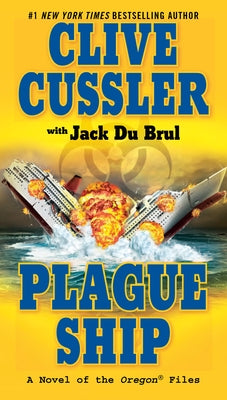 Mass market paperback of "Plague Ship" by G.P. Putnam's Sons, featuring the book cover with dark, ominous artwork.