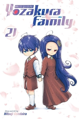 Paperback of Mission: Yozakura Family, Vol. 21 manga by Viz Media featuring colorful cover art and Japanese graphic design.