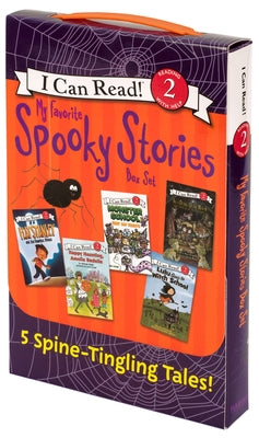 Paperback My Favorite Spooky Stories box set featuring five Halloween-themed books for beginning readers, published by HarperCollins.