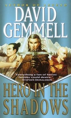 Mass market paperbound book titled "Hero in the Shadows" by Del Rey Books, featuring a dark fantasy cover design.