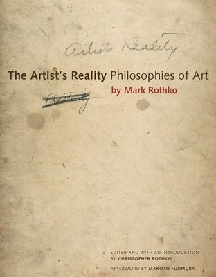 Paperback of The Artist's Reality: Philosophies of Art by Yale University Press, featuring a cover with artistic imagery.