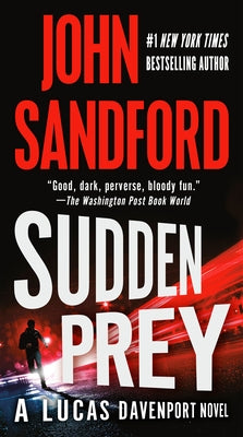 Mass market paperback of Sudden Prey by G.P. Putnam's Sons, featuring a book cover with bold title and suspenseful design.