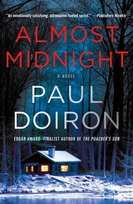 Almost Midnight paperback novel by Minotaur Books featuring a dark, moody cover design.